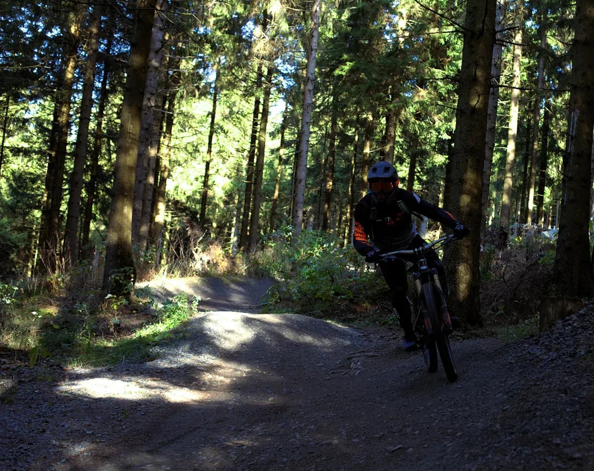 Jens Duckstein im Bikepark Hahneklee, Harz
